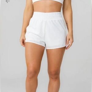 Vitality Breeze Run Short White Sz Small XS Balance Athletica